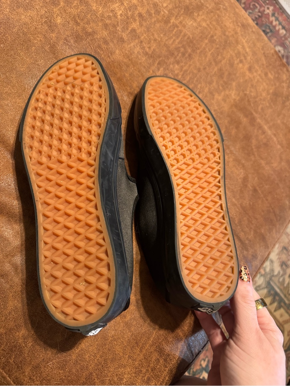 Vans Black Mary Jane Mules with Buckle Strap - Picture 6 of 7